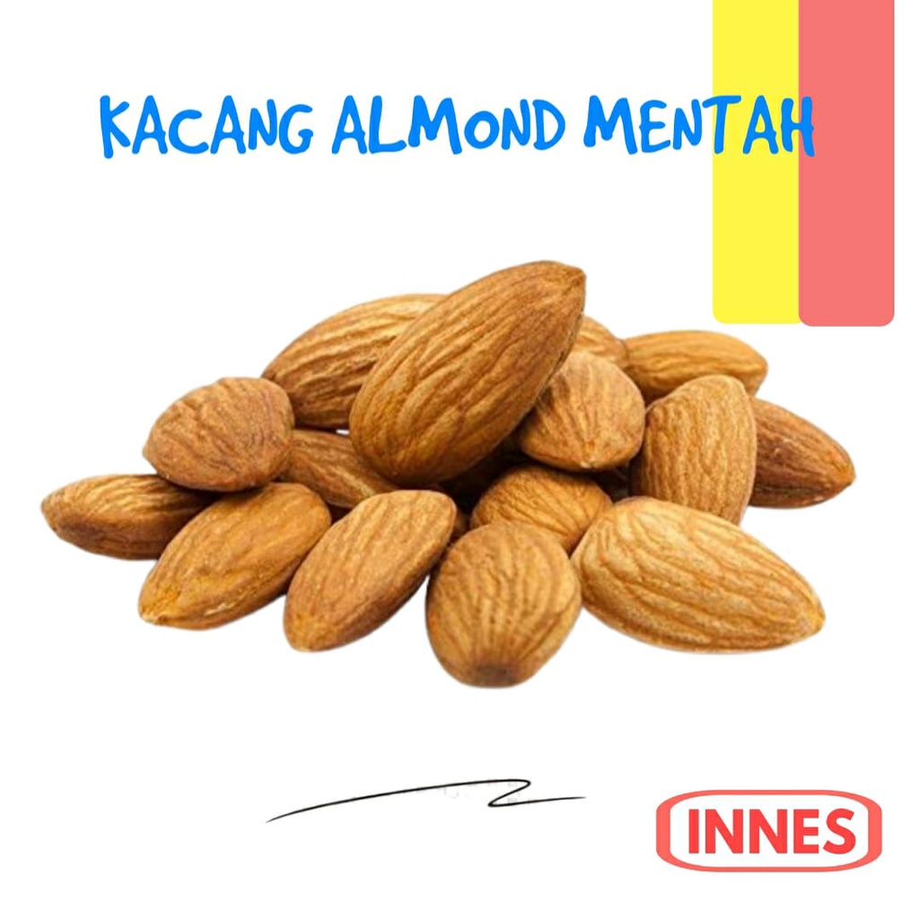 

Kacang Almond Mentah Kupas Utuh 500 Gr / Rawa Almond Bahan Susu Almond