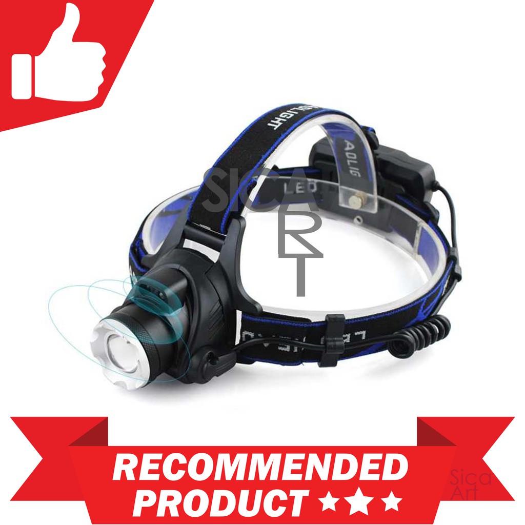 Senter Headlamp Cree XM-L T6 3000 Lumens - AHT404