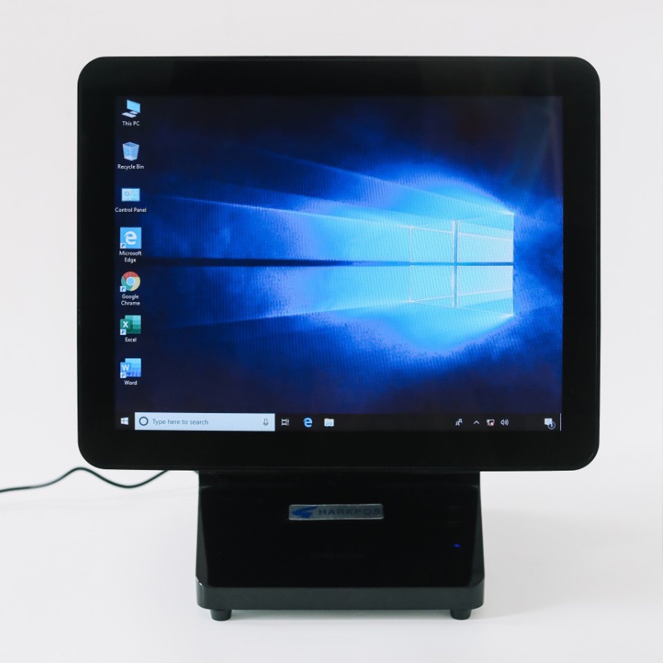 All in ONE POS Windows Sharkpos SD155 Monitor Mesin Kasir TouchScreen Celeron Core i3 Free Customer Display 9 Inch Cocok untuk Resto Cafe Supermartket