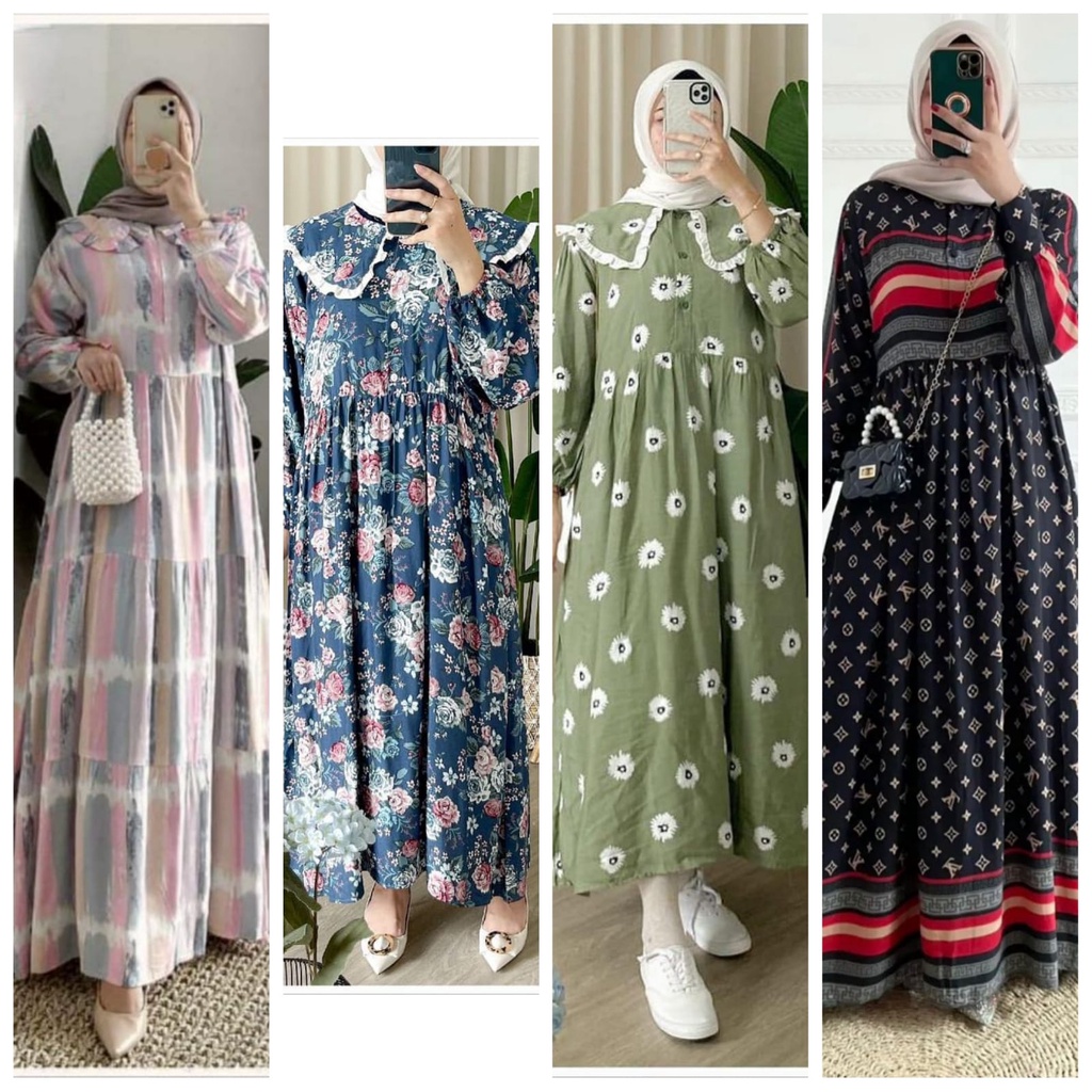 BISA COD GAMIS RAYON WANITA TERBARU / HOMEDRESS WANITA RAYON