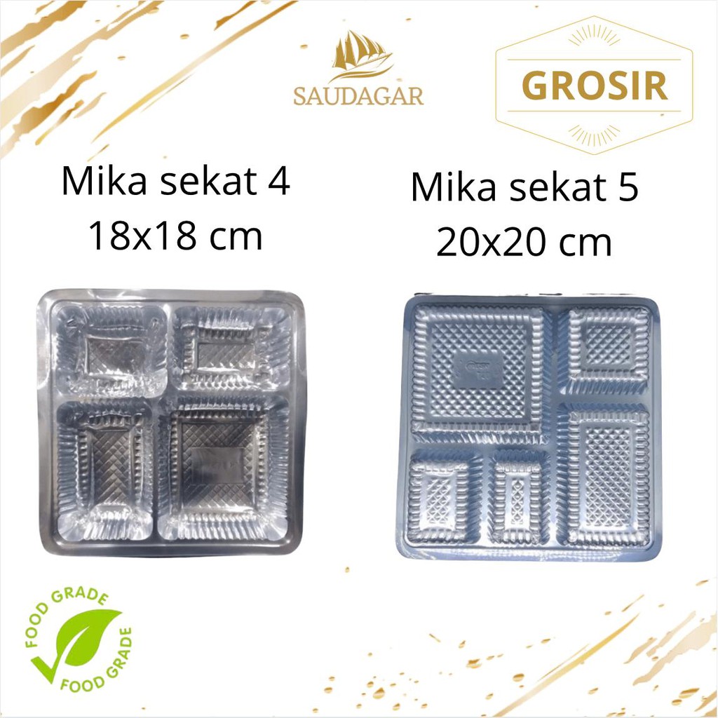 MIKA PLASTIK SEKAT 4 DAN SEKAT 5 UNTUK BOX 18X18 / 20X20