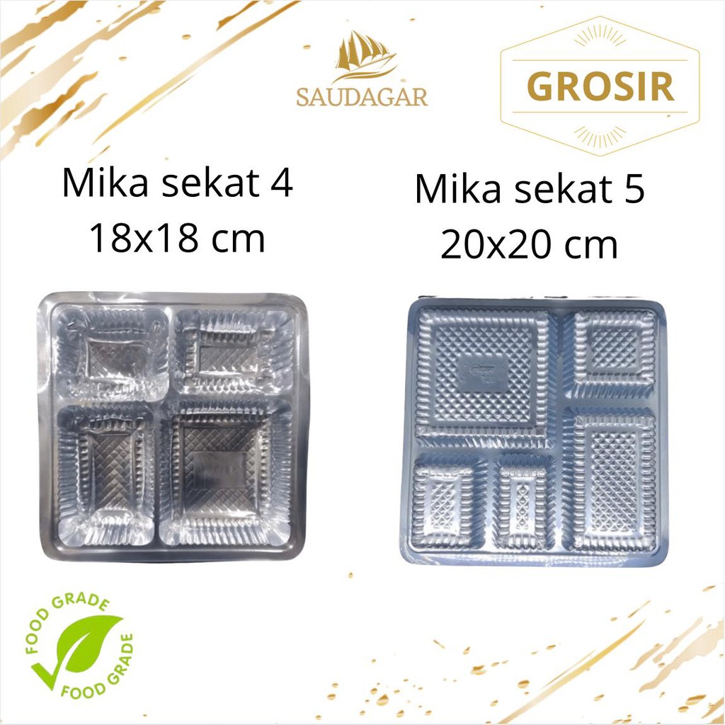 MIKA PLASTIK SEKAT 4 DAN SEKAT 5 UNTUK BOX 18X18 / 20X20