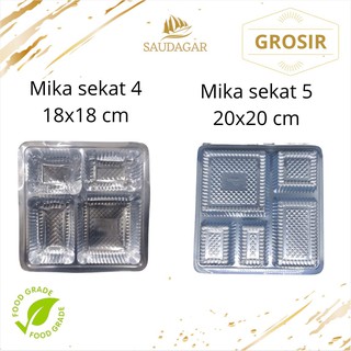 Jual MIKA PLASTIK SEKAT 4 DAN 5 UNTUK BOX 18X18 DAN 20X20 | Shopee