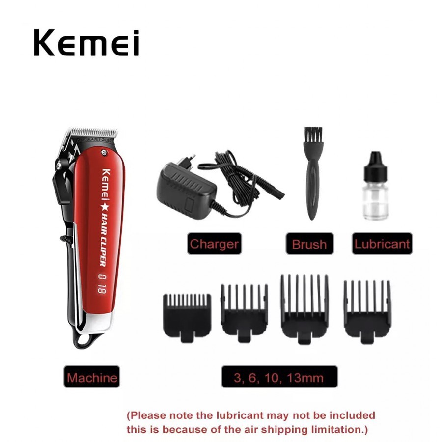 Kemei KM 2611 Alat Cukur Rambut Barber Hair Clipper Turbo Power Mesin Cukuran Kemei KM-2611