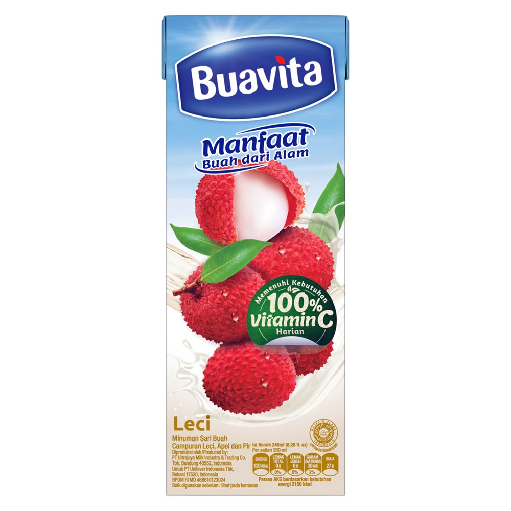 

Buavita Jus Buah Asli Leci 245 ml