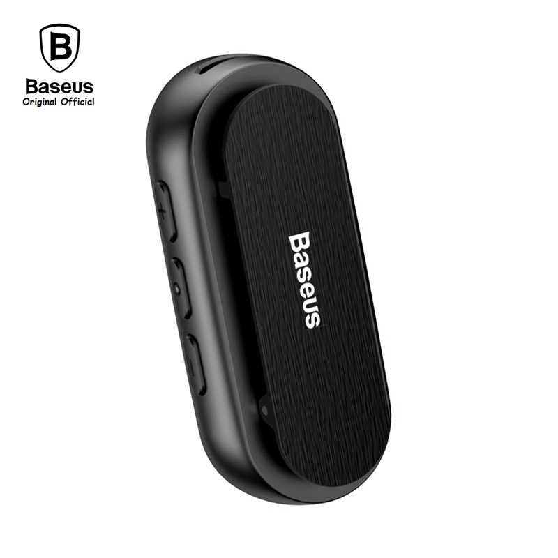 BASEUS ORIGINAL BA02 HITAM Wireless Bluetooth Receiver Transmitter Audio Jack Aux 3.5mm Transmiter