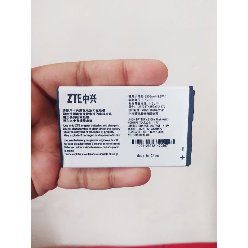 Baterai Modem ZTE Bolt MF90 Li3723T42P3H ORIGINAL