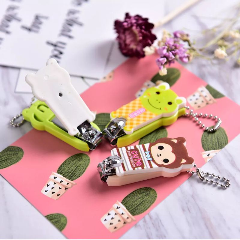 sinio gunting kuku mini set potong kuku karakter