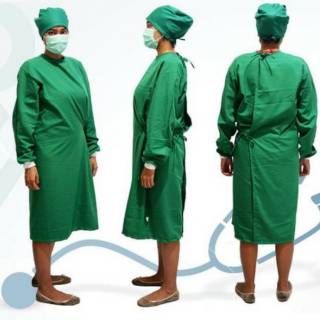  Baju  APD  GOWN gaun  operasi bahan katun drill bisa di cuci 