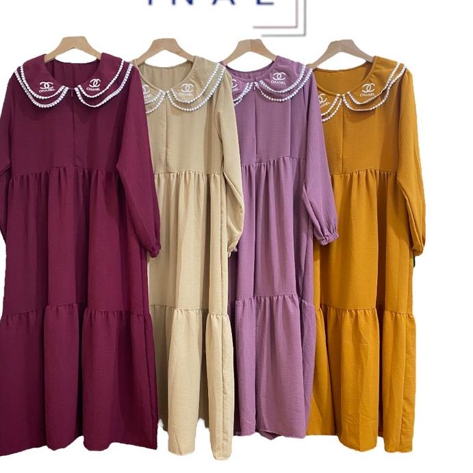 Update - Layla dress / Layla midi dress crinkle airflow  / long tunik gamis