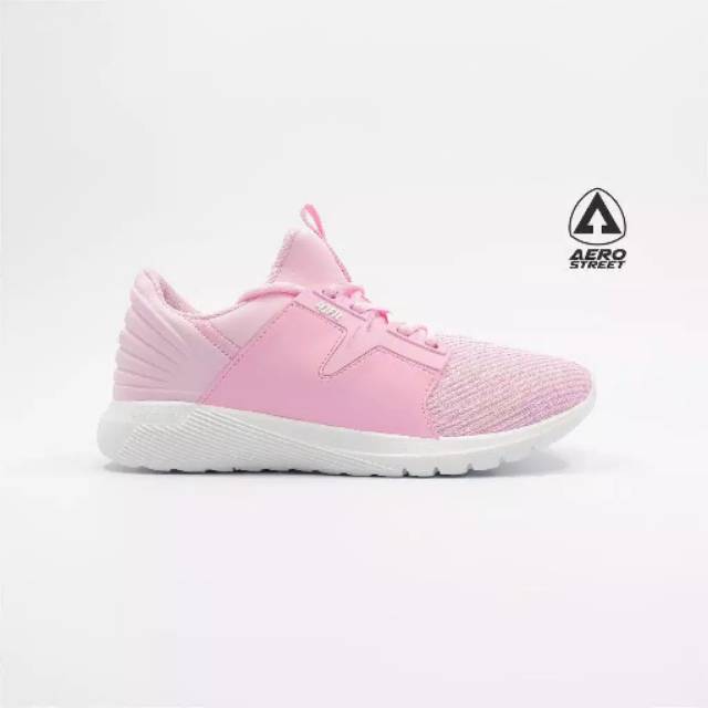 AeroStreet 37-40 4DFit Pink - Sepatu Sneakers Casual Sport Sekolah Pria Wanita Aero Street