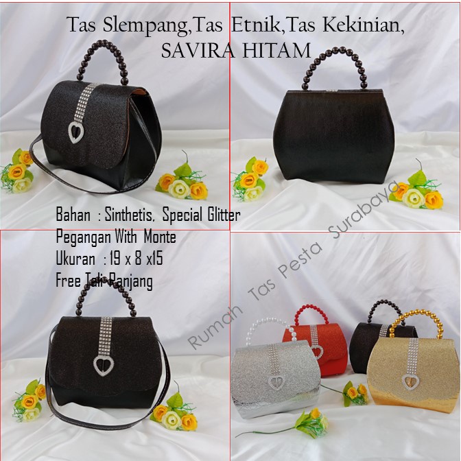 TAS PESTA SAVIRA MODEL CLUCTH DAN SELEMPANG BUAT PESTA PERNIKAHAN DAN WISUDA MURAH MEWAH ELEGAN READY