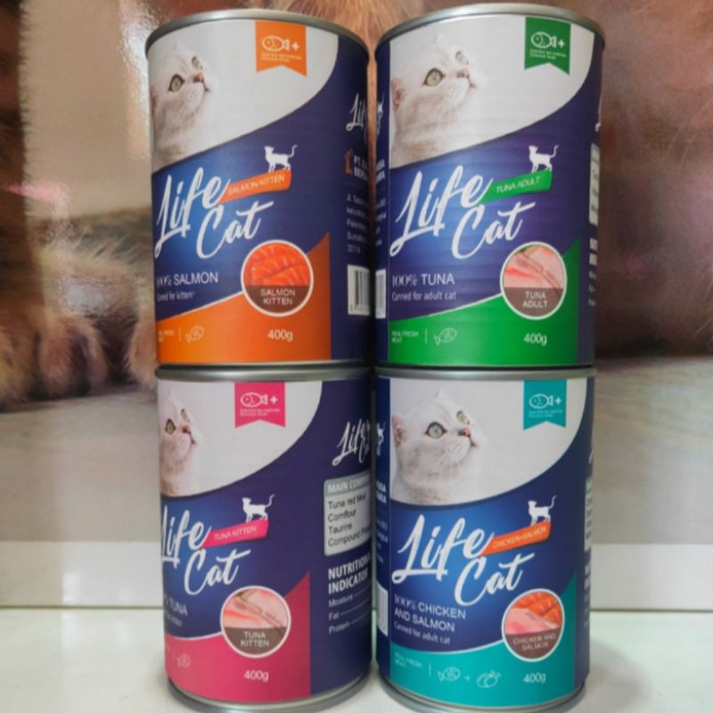 Life cat kaleng 400 g Makanan kucing kaleng 400g