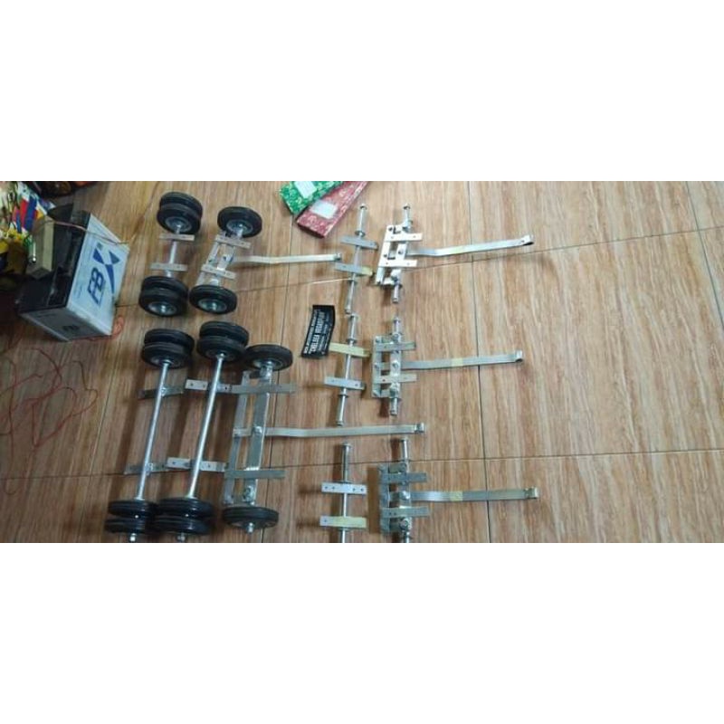 Terot miniatur truk ukuran 5 inch roda troli