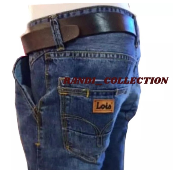 celana jeans panjang pria/ celana lois pria original standard reguller - 30, Biru Muda