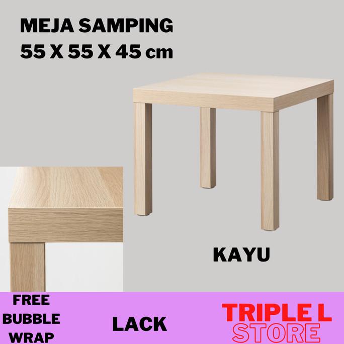 IKEA MEJA SERBAGUNA SAMPING TEMPAT TIDUR TAMU BELAJAR ANAK - PUTIH