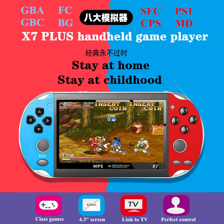 psp x7 plus games