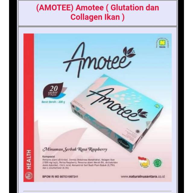 (AMOTEE) Amotee ( Glutation dan Collagen Ikan )