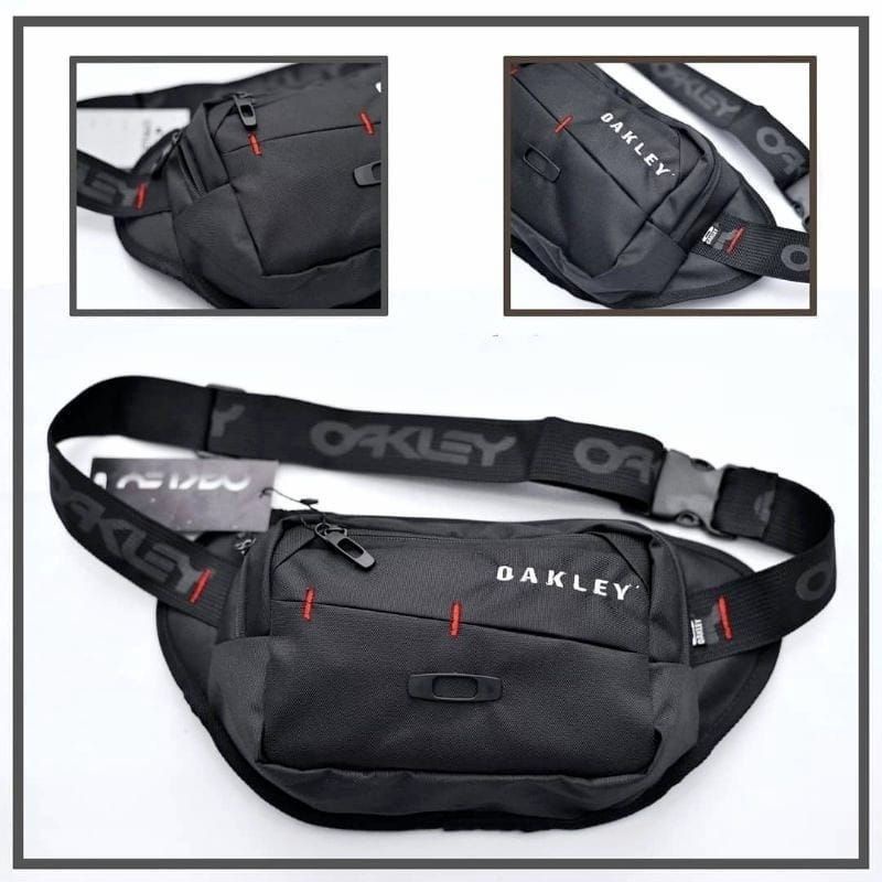 WAISTBAG OAKLEYY LOGO BESI TAS OAKLEYY TAS SELEMPANG OAKLEYY