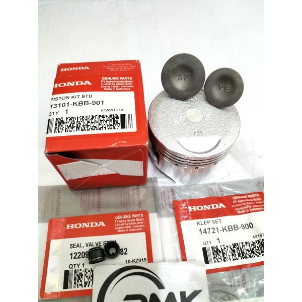 PISTON KIT STD KOMPLIT (KBB) HONDA ORIGINAL TIGER   KELENGKAPAN PRODUK  PISTON KIT STD KOMPLIT  PATUNG KLEP 2 BIJI SIL KLEP 2 BIJI