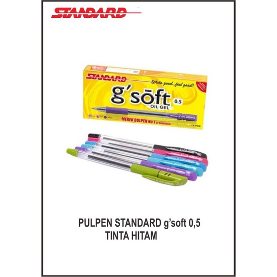 

Pulpen Standard G'soft 0,5 mm Tinta hitam