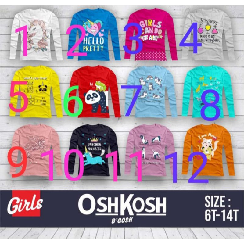 Kaos anak perempuan oshkosh