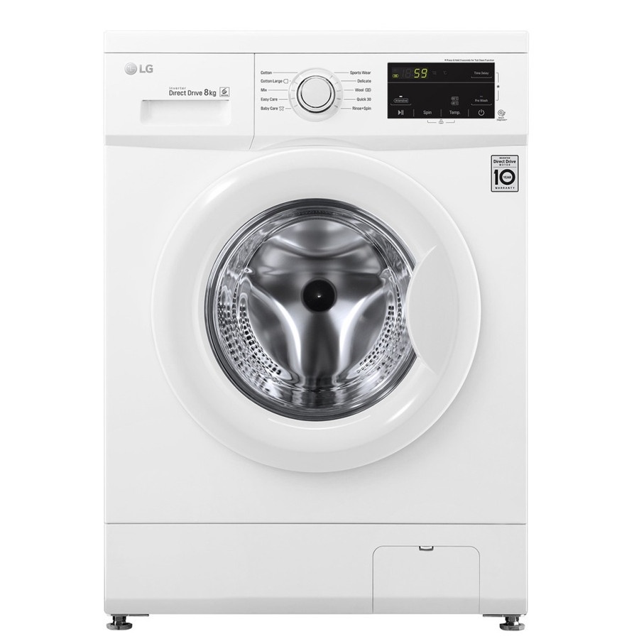 LG FM-1208N3W / ABW FRONT LOADING 8 KG 1.200 RPM (NEW)(KHUSUS BANDUNG)