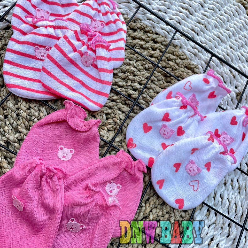 3 Pasang Sarung Tangan Sarung Kaki Bayi Sarung Tangan Newborn Sartaki Bayi DNW BABY