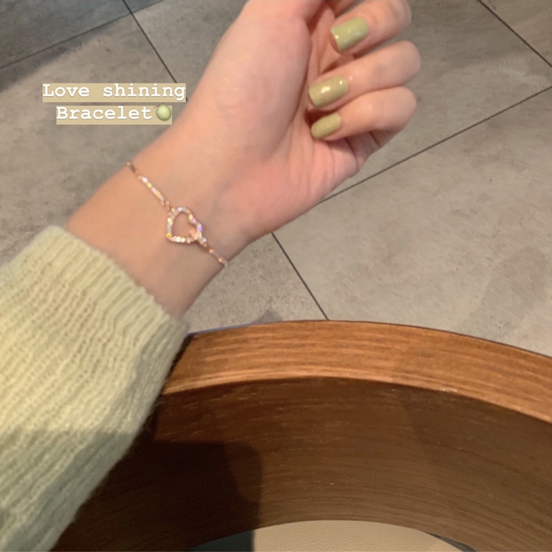 Love Bracelet Female Ins Design Sense Student Forest Jewelry Gift for Women Ladies Gift Sweet Heart Jewelry