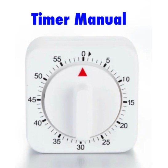 Timer Masak Dapur Manual Portable 60 Minutes Kitchen Count Down Putar Clock Reminder Mechanical