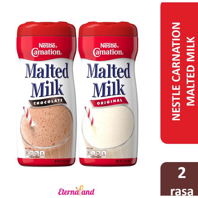 

[Bundle 2 Pcs] Nestle Carnation Malted Milk Original And Chocolate
