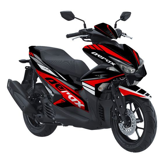 Stiker StickerDecal Full Body Aerox Grafis Merah