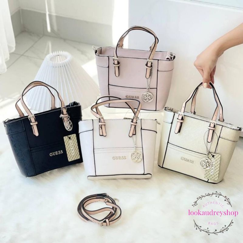 [100% ORIGINAL] GUESS Delaney Tote Bag Small | Tas Guess | Tas Wanita | Tas Selempang Wanita | Tas J