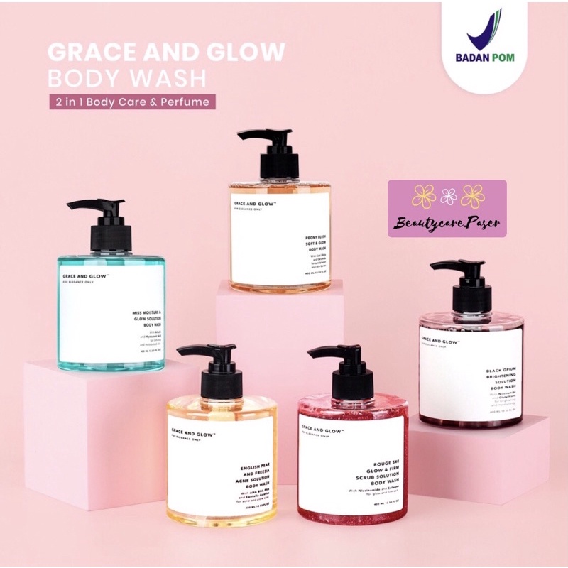 Jual GRACE N GLOW BODY WASH GRACE & GLOW BODY WASH BLACK OPIUM ENGLISH