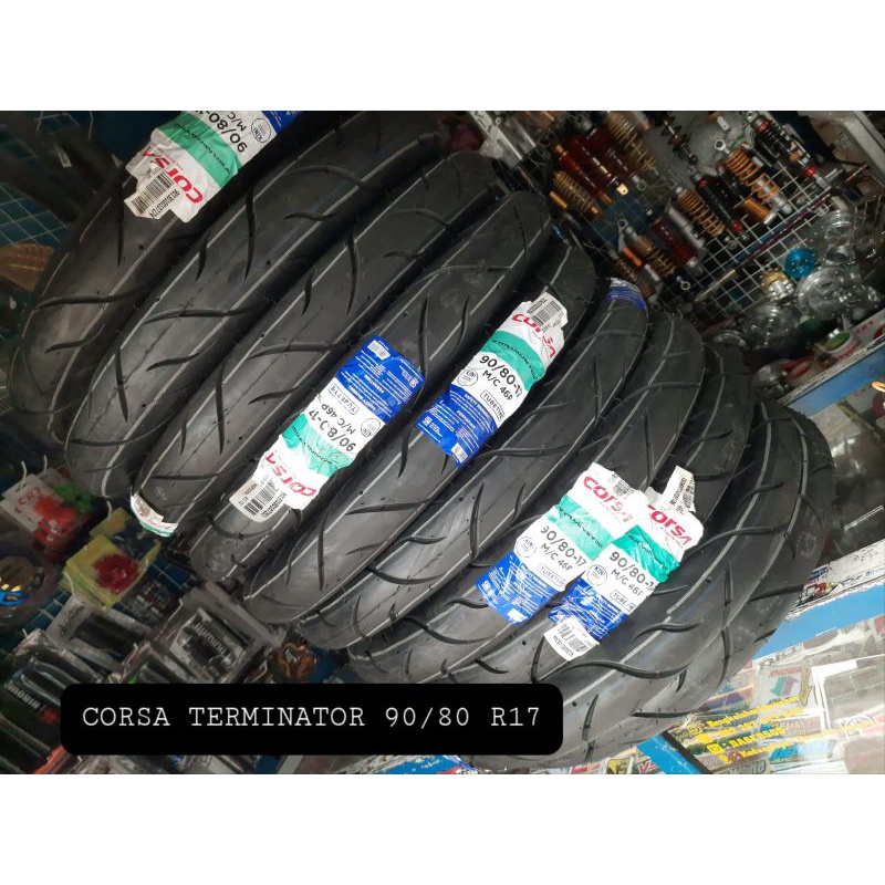 ban corsa terminator ukuran 90/80 ring17