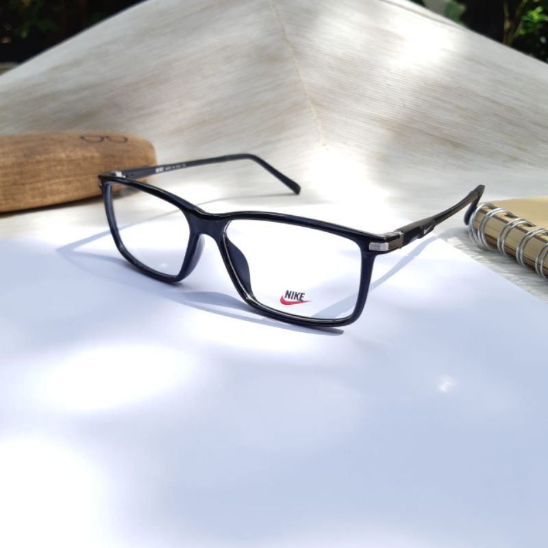 Kacamata/Frame NIKE 0528 size 55-14-138 paket lensa radiasi photocromig mines silinder plus