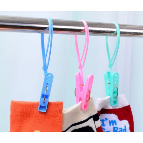 AND COD 12PCS ALAT JEMUR PENJEPIT JEMURAN TALI ANTI ANGIN / JEPITAN BAJU HANGER RT-134-JJT