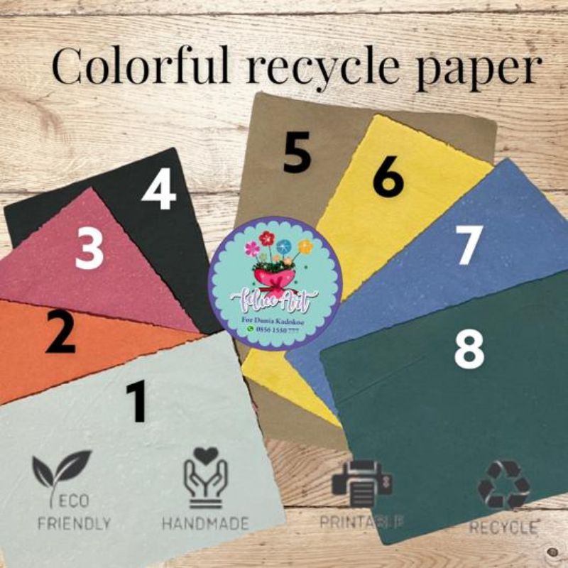 

Colorful recycle paper, kertas daur ulang warna berkualitas