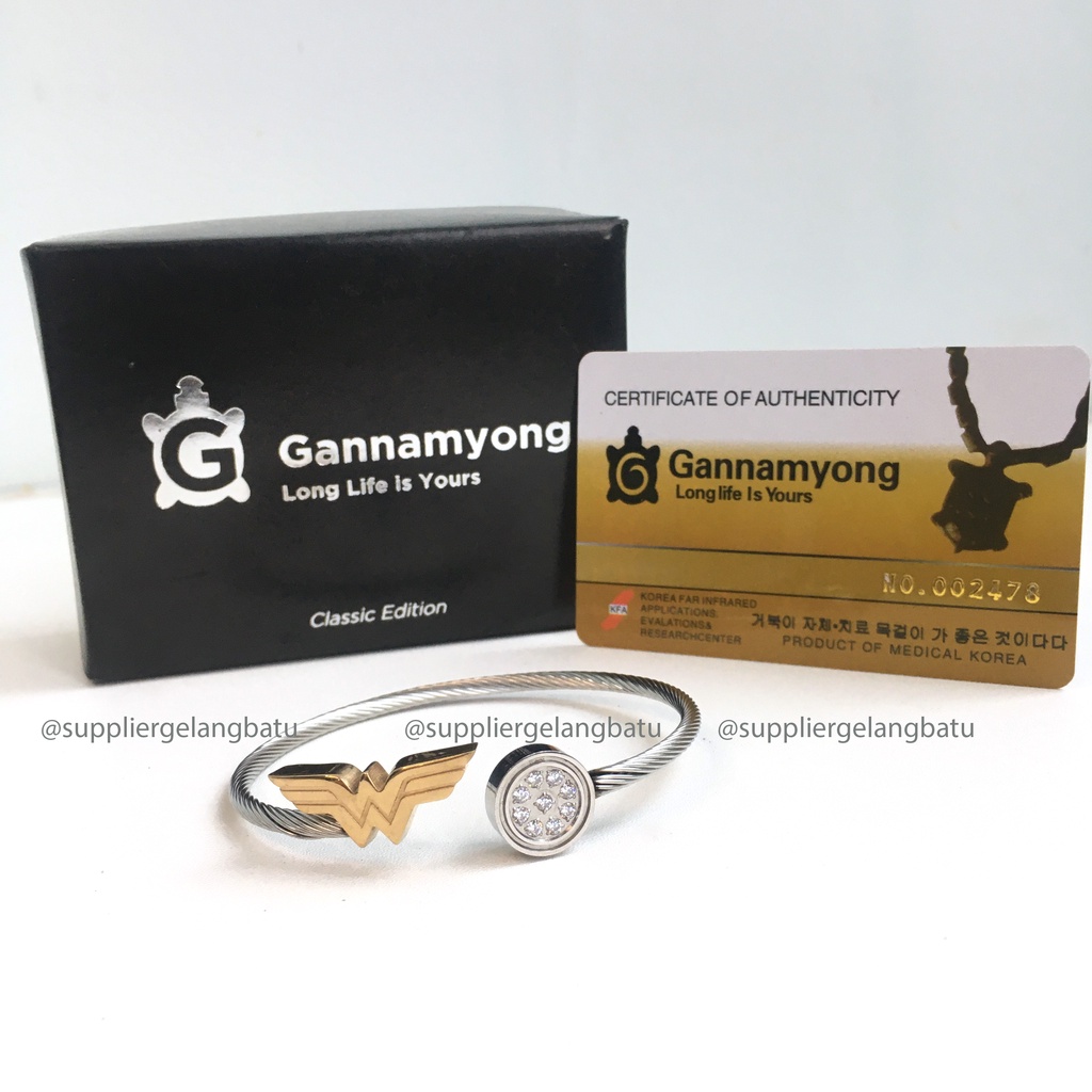 gannamyong WONDER WOMAN Gelang sehat Ion Negatif LM life secret asli