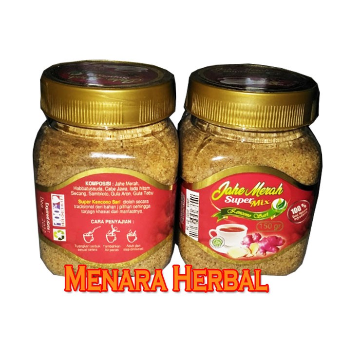 

JAHE MERAH SUPER MIX KENCONO SARI ORIGINAL NETTO 150 GR