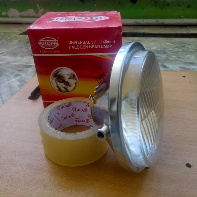 Lampu depan super pesek + reflektor autopal