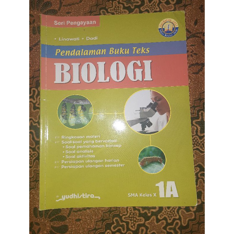 Jual BUKU PENDALAMAN BUKU TEKS BIOLOGI SMA/MA KELAS X/10/1 SMA | Shopee ...