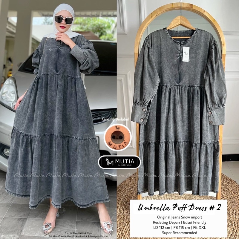 GAMIS / DRESS JEANS WASHED PREMIUM BUSUI FRIENDLY UMBRELLA #2 BY MUTIA