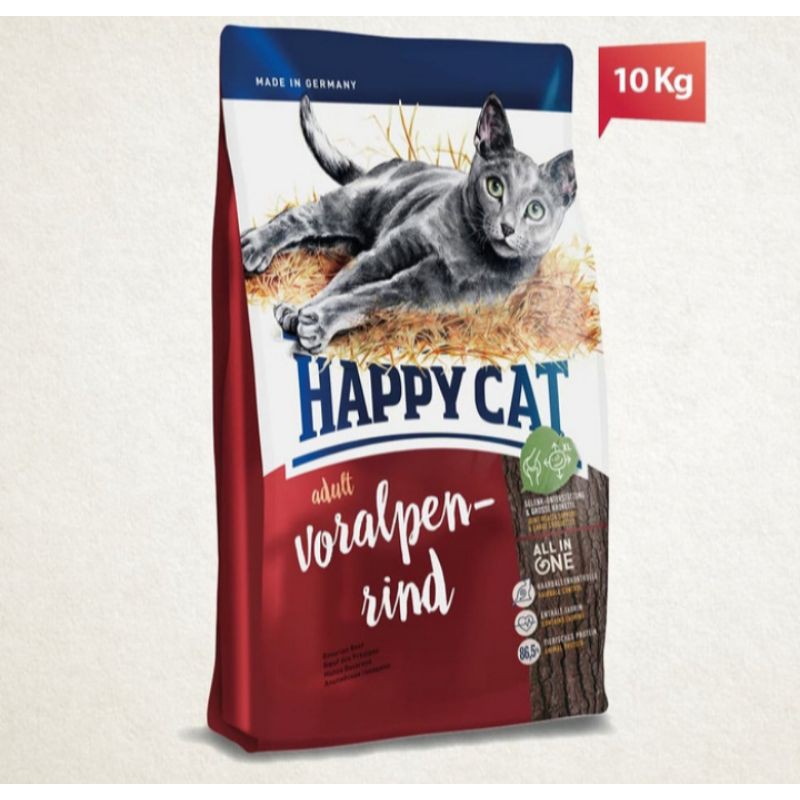 Grab Gojek Only happy cat bavarian beef 10 kg