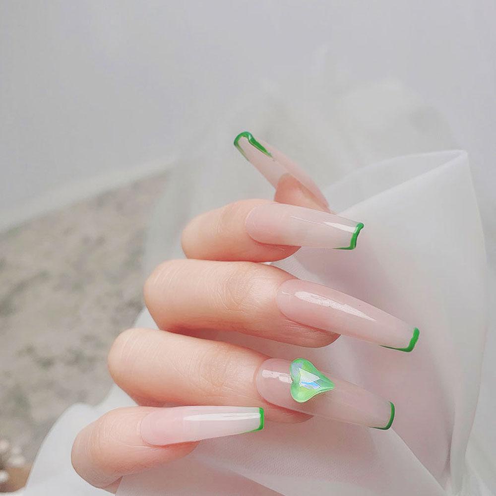 Mxbeauty Ikatan Simpul Nail Art Dekorasi Pesona Flash Mutiara Manikur Aksesoris Bengkok Peach Hati DIY Ornamen