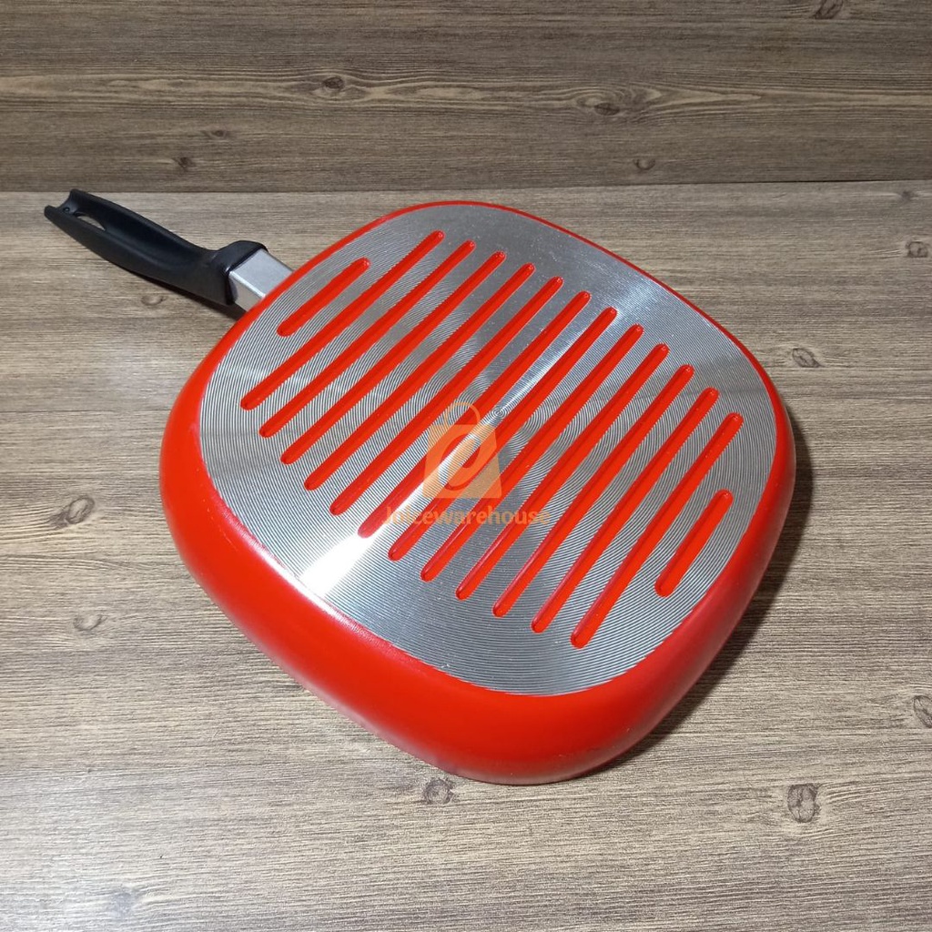 MAXIM SQUARE GRILL VALENTINO 26CM PEMANGGANG ALAT PANGGANG FRYPAN KOTAK