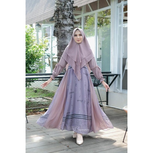 Set Syar'i Bermerks/Set syari ceruty Ori Bermerk/Campur Model Ori Bermerks