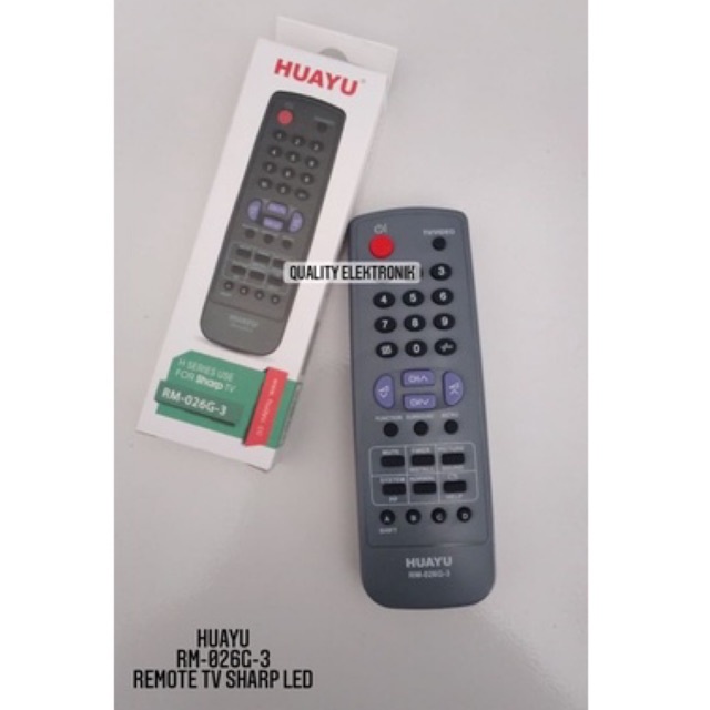 REMOTE TV SHARP LED RM-026G-3 HUAYU