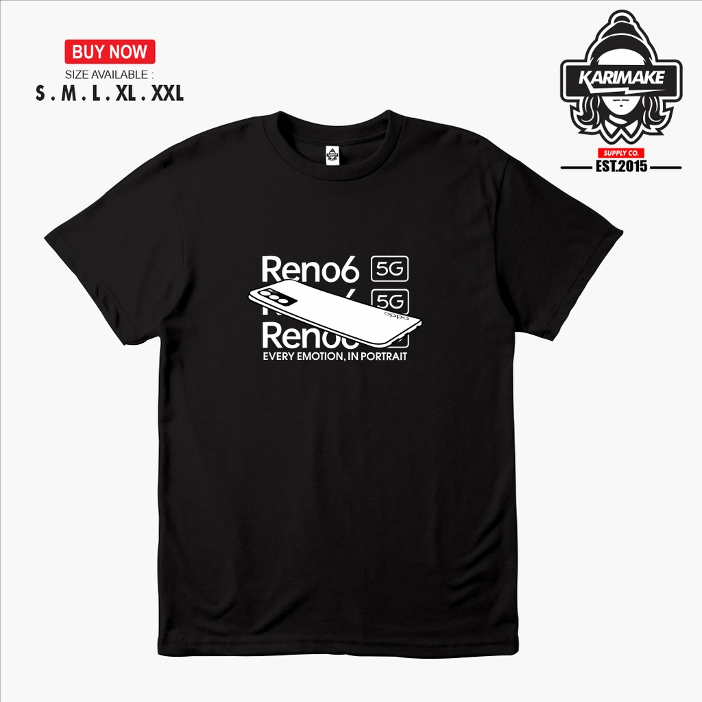 Kaos Baju Handphone Oppo Reno 6 Kaos Gadget