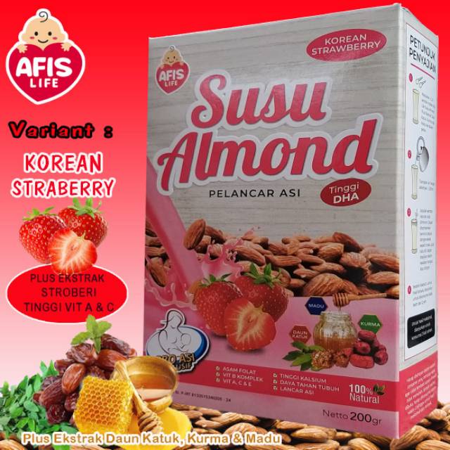 AFIS LIFE - SUSU ALMOND 200 GRAM / ASI BOOSTER